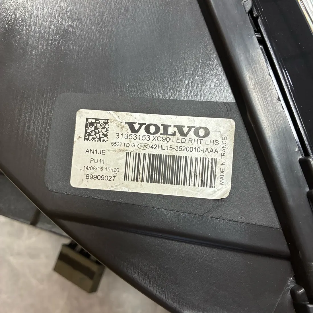 Volvo XC90 II 2015-2019 Full LED Active High Beam Headlight LH thumbnail 4